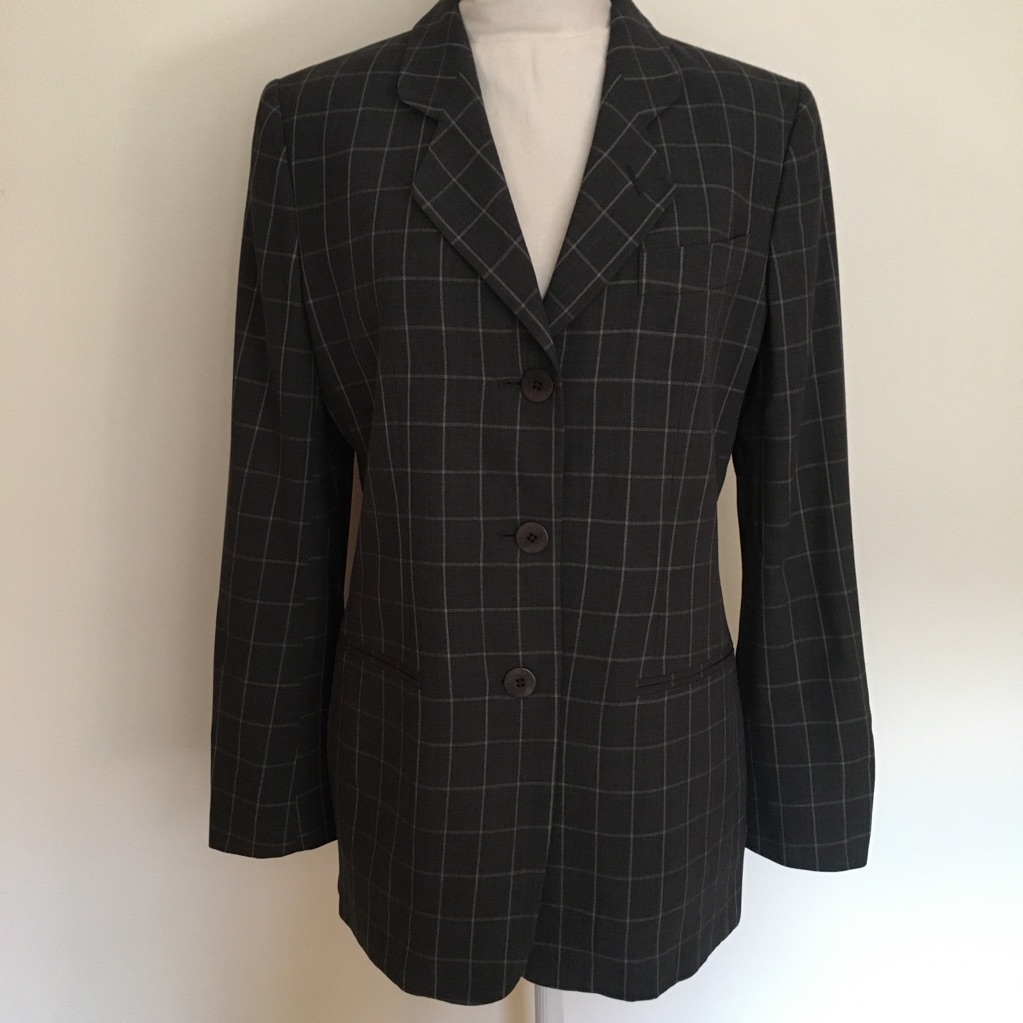 Giorgio Armani Window Pane Blazer